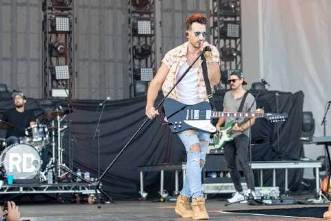 June 24, 2018 - Chicago, Illinois, U.S - Country musician RUSSELL DICKERSON during Country LakeShake Music Festival at Huntington Bank Pavilion at Northerly Island in Chicago, Illinois Chicago U.S. - ZUMAs135 20180624_zap_s135_502 Copyright: xDanielxDeSloverx