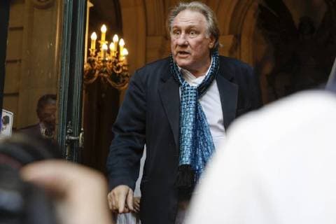 French actor Gerard Depardieu arrives at the Town Hall before a ceremony to honnour French actor Gerard Depardieu, at the Palace, part of the Brussels International Film Festival (Briff), Monday 25 June 2018 in Brussels.  THIERRYxROGE 05370936