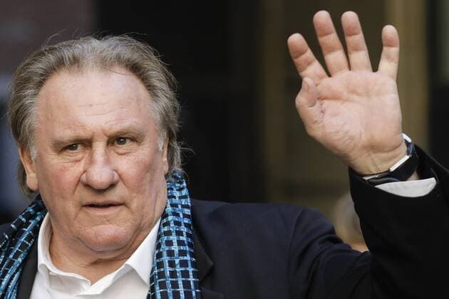 French actor Gerard Depardieu arrives at the Town Hall before a ceremony to honnour French actor Gerard Depardieu, at the Palace, part of the Brussels International Film Festival (Briff), Monday 25 June 2018 in Brussels.  THIERRYxROGE 05370942