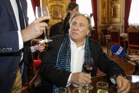 French actor Gerard Depardieu pictured at the Town Hall before a ceremony to honnour French actor Gerard Depardieu, at the Palace, part of the Brussels International Film Festival (Briff), Monday 25 June 2018 in Brussels.  THIERRYxROGE 05370949
