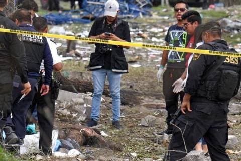 June 25 2018 EUM20180625NAC11 JPG TULTEPEC Mex Explosion Edomex June 25, 2018 The chain explosion recorded on Monday afternoon in the area of u200b u200bLa Saucera pyrotechnics workshops in this municipality of the State of Mexico left a dead craftsman and six more injured to the place attended the bodies of emergency Photo Agency EL UNIVERSALArmando MartinezRCC  - ZUMAu78_ 20180625_zaf_u78_565 Copyright: xElxUniversalx