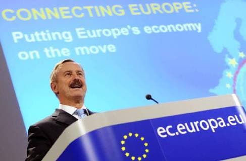 - BRUSSELS, BELGIUM: Siim Kallas, European Commission Vice-President in charge of Transport answers journalists questions during a press conference on the Connecting Europe Facility in Brussels, Wednesday 19 October 2011. CEF stimulates projects in energy, transport and information technology. BENOITxDOPPAGNE  x30088446x
