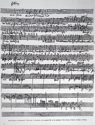 Draft of Beethoven s Erlkönig . Ludwig van Beethoven (1770-1827) a German composer and pianist. Dated 19th century 917_05_WHA_115_0620