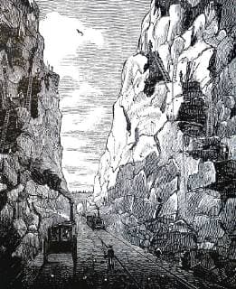 IMAGO History, Die Geburt des Eisenbahnverkehrs: 1802-1830 Engraving depicting the Olive Mount cutting, a 2 miles sandstone railway cutting, 4 miles from Liverpool, along the railway to Manchester, which was opened in 1830. Dated 19th century 917_05_WHA_115_0950