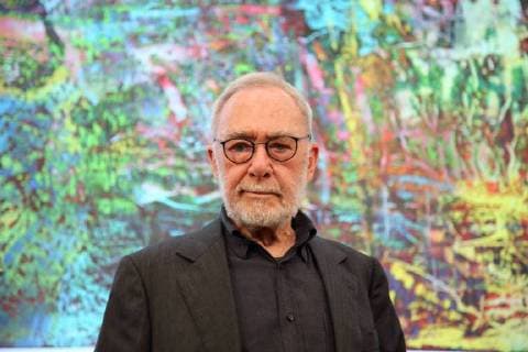 Entertainment Bilder des Tages Gerhard Richter posiert im Rahmen einer Pressekonferenz zur Ausstellung Gerhard Richter Abstraktion im Museum Barberini in Potsdam, 28. Juni 2018. Ausstellung Gerhard Richter Abstraktion im Museum Barberini *** Gerhard Richter poses in the context of a press conference for the exhibition Gerhard Richter Abstraction at the Museum Barberini in Potsdam 28 June 2018 Exhibition Gerhard Richter Abstraction at the Museum Barberini