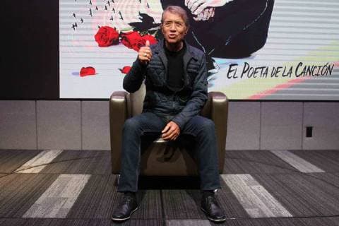 June 28, 2018 - EUM20180628ESP02.JPG .CIUDAD DE MEXICO. MusicMusica-Napoleon.- En conferencia de prensa, el cantante Napoleon presenta su mas reciento material discografico titulado El poeta de la cancion , este 28 de junio de 2018. Foto: Agencia EL UNIVERSALCarlos MejiaEELG - ZUMAu78_ 20180628_zaf_u78_011 Copyright: xElxUniversalx