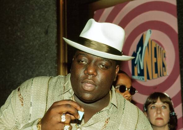 The Notorious B.I.G. (aka Biggie Smalls) at the MTV Video Music Awards, New York City. September 7, 1995. © Scott Weiner MediaPunch Copyright: xmpi09x xMediaPunchx