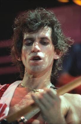 Keith Richards of The Rolling Stones performing on their 1981 Tattoo You Tour at The L.A. Memorial Colliseum in Los Angeles, CA on September October 11, 1981. Copyright: xKevinxEstradax