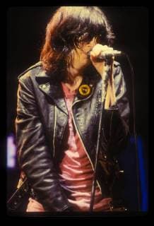 Joey Ramone and THE RAMONES performing live at The Palladium in Hollywood, CA USA on April 10, 1980. Photo © Kevin Estrada Media Punch Copyright: xKevinxEstradax