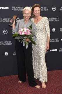 Emma Thompson and Diana Iljine at the CineMerit Gala in honor of Emma Thompson at the 36 Filmfest München 2018 at the Festivalzentrum Gasteig Munich 29 06 2018 Foto:xP.xSchönbergerx xFuturexImage