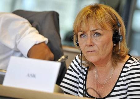 - BRUSSELS, BELGIUM : Swedish Minister for Justice, Beatrice Ask pictured at the Committee on Civil Liberties, Justice and Home Affairs of EU parliament, over the priorities and working programme of the Swedish presidency, Wednesday 2 September 2009, at EU parliament in Brussels. OLIVIERxPAPEGNIES  x15200150x