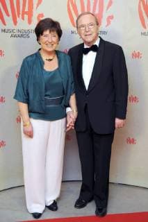 - LINT, BELGIUM: Miet Smet and Wilfried Martens pose for a portrait during the MIA (Music Industry Awards) award ceremony, Friday 06 February 2009 at Eurocam Media Centre in Lint. DIRKxWAEM  x12554330x