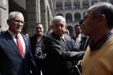 July 3 2018 EUM20180703POL03 JPG CITY OF MEXICO PoliticsPolitica AMLO EPN The virtual president-elect Andres Manuel Lopez Obrador arrives at the facilities of the National Palace for his meeting with the chief executive Enrique Pena Nieto on Tuesday, July 3, 2018 Photo Agency EL UNIVERSALIvan StephensEVZ  - ZUMAu78_ 20180703_zaf_u78_005 Copyright: xElxUniversalx