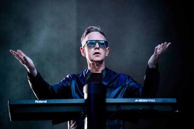 Italy: Depeche Mode at Collisioni 2018 The English electronic rock band Depeche Mode performing live on stage at the Collsioni Festival 2018, for the Global Spirit tour 2018. FOR EDITORIAL USE ONLY - Alessandro Bosio Pacific Press Agency Barolo Cuneo Italy Collisioni Festival  AlessandroxBosio