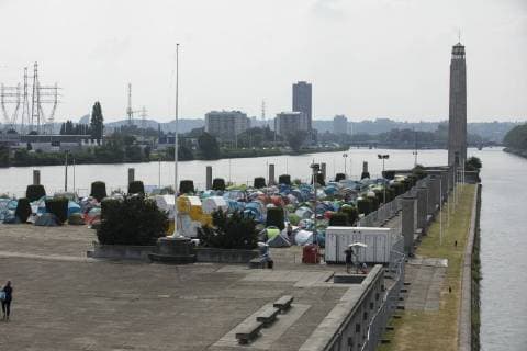 Ilustration shows the camping on the first day of the Les Ardentes music festival in Liege, Thursday 05 July 2018. The 13th edition of the festival is taking place from July 5 to July 8. Artists will perform on four different stages on the festival grounds.  KOENxBLANCKAERT 05378221