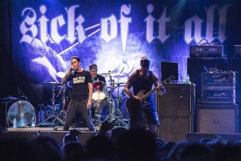 July 4, 2018 - Milan,Italy-July 4, 2018: Sick of It All, american punk hardcore band performs live at Carroponte Festival in Milan - ZUMAg210 20180704_zbp_g210_071 Copyright: xStefanoxGuidix