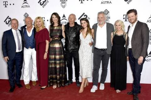 Sven Burgemeister Karin Schrader and Dennis Gansel at the 19 th Street Shocking Short Award 2018 at the 36th Munich Film Festival 2018 at the Alte Akademie München 04 07 2018 Foto:xP.xSchönbergerx xFuturexImage