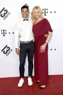 Giliardi de Camargo and Veronica Ferres at the 19 award ceremony of the 13th Street Shocking Short Award 2018 at the 36th Munich Film Festival 2018 at the Alte Akademie München 04 07 2018 Foto:xP.xSchönbergerx xFuturexImage