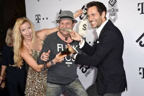 Georgia Schultze Michel Guillaume and Alexander Mazza at the 19th ceremony of the 13th Street Shocking Short Award 2018 at the 36th Filmfest Munich 2018 at the Alte Akademie Munich 04 07 2018 Foto:xP.xSchönbergerx xFuturexImage