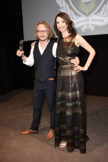 Award winners Michael Podogil and Katharina Behrends at the 19th 13th Street Shocking Short Award ceremony 2018 at the 36th Munich Film Festival 2018 at the Alte Akademie München 04 07 2018 Foto:xP.xSchönbergerx xFuturexImage
