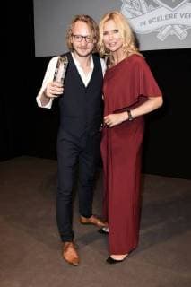 Award winners Michael Podogil and Veronica Ferres at the 19th presentation of the 13th Street Shocking Short Award 2018 at the 36th Munich Film Festival 2018 at the Alte Akademie München 04 07 2018 Foto:xP.xSchönbergerx xFuturexImage