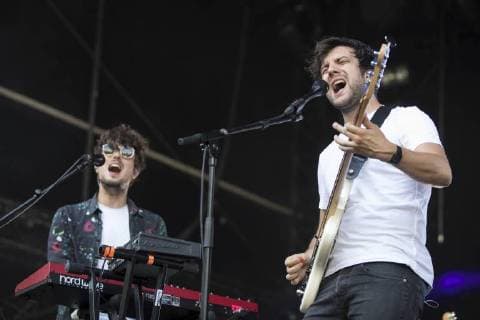 Entertainment Bilder des Tages Pale Grey with lead singer Gilles Dewalque pictured at the first day of the Les Ardentes music festival in Liege, Thursday 05 July 2018. The 13th edition of the festival is taking place from July 5 to July 8. Artists will perform on four different stages on the festival grounds.  KOENxBLANCKAERT 05378430