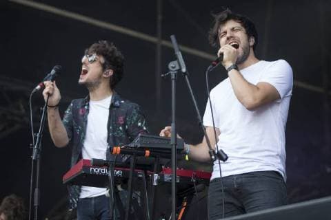 Pale Grey with lead singer Gilles Dewalque pictured at the first day of the Les Ardentes music festival in Liege, Thursday 05 July 2018. The 13th edition of the festival is taking place from July 5 to July 8. Artists will perform on four different stages on the festival grounds.  KOENxBLANCKAERT 05378439