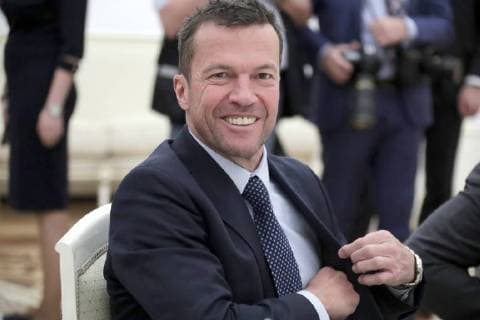 MOSCOW, RUSSIA â€“ JULY 6, 2018: Retired German footballer Lothar Matthaus at a meeting of Russian President Vladimir Putin with football stars at the Moscow Kremlin. Mikhail Metzel TASS  TS08824A
