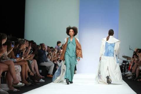 Berlin: Fashion Awards by ACTE Berlin: The photo shows models on the catwalk with the collection spring summer 2019 of the designer Julia Velazquez Berlin Berlin-Mitte Germany  SimonexKuhlmey