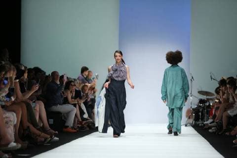 Berlin: Fashion Awards by ACTE Berlin: The photo shows models on the catwalk with the collection spring summer 2019 of the designer Julia Velazquez Berlin Berlin-Mitte Germany  SimonexKuhlmey