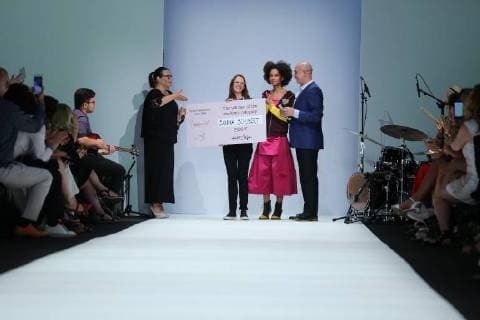 Berlin: Fashion Awards by ACTE Berlin: Designer Sanna Schubert walks the runway at the Rebelpin - Fashion Awards By Acte show during the Berlin Fashion Week Spring Summer 2019 at ewerk on July 5, 2018 in Berlin, Germany. Berlin Berlin-Mitte Germany  SimonexKuhlmey