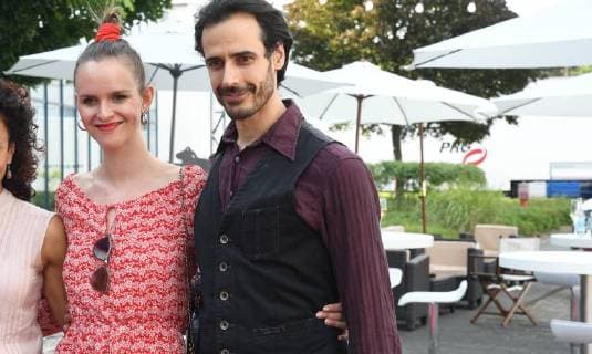 Lindenstrasse actor Cosima Viola and Valentin Schreyer posing on 07 07 2018 in Cologne during a photo session for the award ceremony of the 28 German Camera Award in Cologne