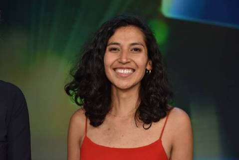 Award Winner Andrea Munoz Cut for He Sie Ich Ich Nachwuchspreis poses on 07 07 2018 in Cologne during a photo session to award the 28 German Camera Prize in Cologne