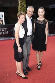 Michael Möller with wife Irmgard and daughter at the Award Ceremony of the 36 Filmfest München 2018 with the premiere of Anon in the Gasteig Carl Orff Saal Munich 07 07 2018 Foto:xP.xSchönbergerx xFuturexImage