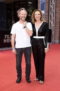 Philip Groening and Diana Iljine at the Award Ceremony of the 36th Munich Film Festival 2018 with the premiere of Anon in the Gasteig Carl Orff Saal Munich 07 07 2018 Foto:xP.xSchönbergerx xFuturexImage