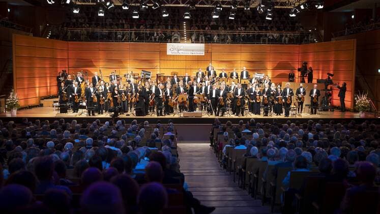 The NDR Elbphilharmonie Orchester under the direction of Christoph Eschenbach in the MuK Eroeffnung of the Schleswig Holstein Music Festival SHMF 01 07 18 Luebeck Schleswig Holstein Germany Music and Congress Hall Copyright: xAgentur54Gradx xFelixxKoenigx