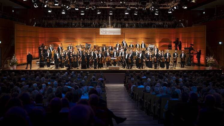 The NDR Elbphilharmonie Orchester under the direction of Christoph Eschenbach in the MuK Eroeffnung of the Schleswig Holstein Music Festival SHMF 01 07 18 Luebeck Schleswig Holstein Germany Music and Congress Hall Copyright: xAgentur54Gradx xFelixxKoenigx