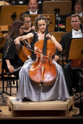 Cellist Sol Gabetta Opening of the Schleswig Holstein Music Festival SHMF 01 07 18 Luebeck Schleswig Holstein Germany Music and Congress Hall Copyright: xAgentur54Gradx xFelixxKoenigx