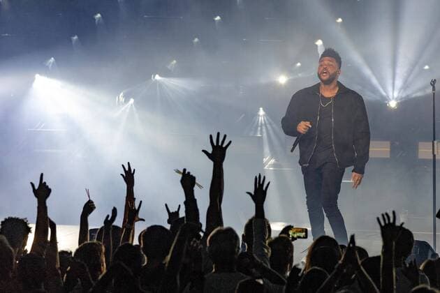 July 7, 2018 - Milwaukee, Wisconsin, U.S - THE WEEKND (ABEL TESFAYE) during Summerfest Music Festival at Henry Maier Festival Park in Milwaukee, Wisconsin Milwaukee U.S. - ZUMAs135 20180707_zap_s135_084 Copyright: xDanielxDeSloverx