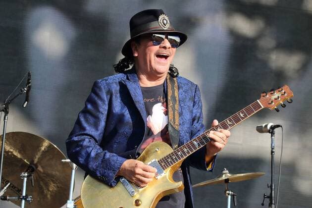 Carlos Santana performing at the London Summer Time Hyde Park Festival on 8 07 2018 Barclaycard London Summer Hyde Park Festival 2018