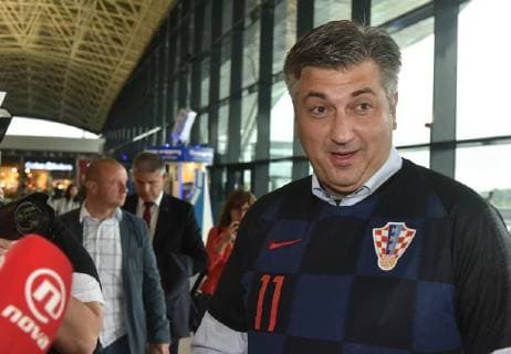 Croatian Prime Minister Andrej Plenkovic leaving for Russia 11.07.2018. Zagreb - Croatian Prime Minister Andrej Plenkovic and President of the Parliament Gordan Jandrokovic are leaving for Russia on the semi-final match of the football world championship between Croatia and England.Andrej Plekovic  DavorxVisnjic PIXSELL