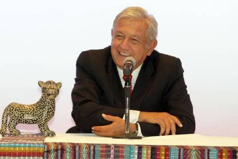 July 12 2018 EUM20180712NAC38 JPG CITY OF MEXICO Transition Transition AMLO Andres Manuel Lopez Obrador virtual president of Mexico and Manuel Velasco in conference at the end of the meeting he held with governors from all over the country in the College of Civil Engineers this Thursday, July 12, 2018 Photo Agency THE UNIVERSAL Carlos Mejia RCC  - ZUMAu78_ 20180712_zaf_u78_101 Copyright: xCarlosxMejia ElxUniversalx