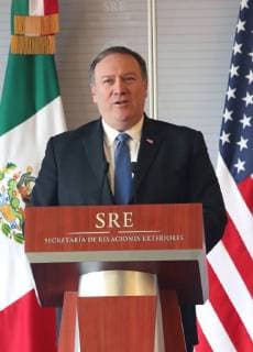 July 13 2018 EUM20180713NAC39 JPG CITY OF MEXICO MeetingReunion Mexico Pompeo Mike Pompeo in the image Secretary of State of the United States and Luis Videgaray the Secretary of Foreign Affairs meet this Friday, July 13, 2018 at the Ministry of Foreign Affairs Photo Agency EL UNIVERSALAriel OjedaEELG  - ZUMAu78_ 20180713_zaf_u78_064 Copyright: xElxUniversalx