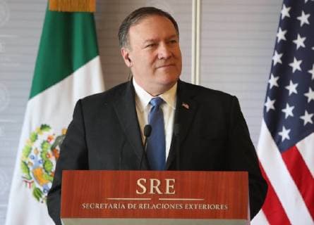July 13 2018 EUM20180713NAC40 JPG CITY OF MEXICO MeetingReunion Mexico Pompeo Mike Pompeo in the image Secretary of State of the United States and Luis Videgaray the Secretary of Foreign Affairs meet this Friday July 13, 2018 in the Ministry of Foreign Affairs Photo Agency EL UNIVERSALAriel OjedaEELG  - ZUMAu78_ 20180713_zaf_u78_065 Copyright: xElxUniversalx