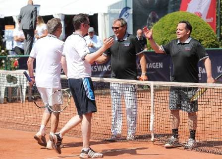 Tennis duel politics against economy final game Brunswick