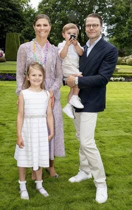 Entertainment Bilder des Tages 14-07-2018 Oland Swedish royal family during the festivities for the crown princess her 41st birthday at Solliden palace in Oland, Sweden. Princess Victoria and Prince Daniel and Princess Estelle and Prince Oscar  Copyright: xPPE NIEBOERx