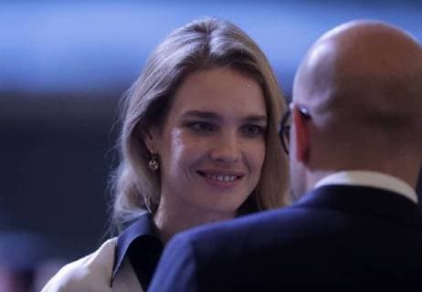 MOSCOW, RUSSIA - JULY 14, 2018: The founder of the Naked Heart Foundation, top model Natalia Vodianova attends a gala concert of world opera stars held at Moscow s Bolshoi Theatre ahead of the 2018 FIFA World Cup Final match. Mikhail Metzel TASS  TS0896CE