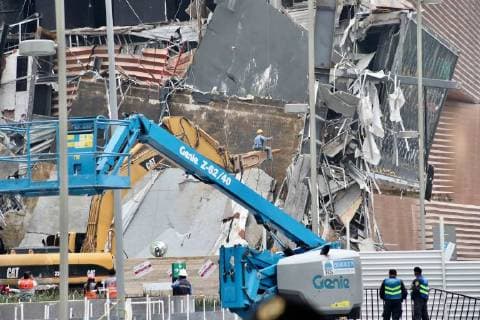 July 14 2018 EUM20180714SOC08 JPG CITY OF MEXICO CollapseDDMRD CDMX July 14th, 2018 Mitigation works begin in Plaza Artz in Periferico at the height of the Pedregal south colony three days after a partial collapse was recorded Photo Agencia EL UNIVERSALAriel OjedaEELG  - ZUMAu78_ 20180714_zaf_u78_055 Copyright: xElxUniversalx