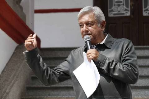 July 14 2018 EUM20180714POL07 JPG CITY OF MEXICO Presidency Presidency Transition The virtual president-elect Andres Manuel Lopez Obrador offers a press conference from the transition house in the Roma neighborhood on July 14, 2018 Photo Agency EL UNIVERSAL Irvin olivares MAR  - ZUMAu78_ 20180714_zaf_u78_066 Copyright: xIrvinxOlivaresx