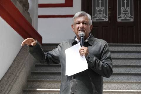 July 14 2018 EUM20180714POL06 JPG CITY OF MEXICO Presidency Presidency Transition The virtual president-elect Andres Manuel Lopez Obrador offers a press conference from the transition house in the Roma neighborhood on July 14, 2018 Photo Agency EL UNIVERSAL Irvin olivares MAR  - ZUMAu78_ 20180714_zaf_u78_067 Copyright: xIrvinxOlivaresx